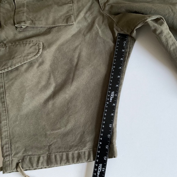 Greg Lauren Army Jacket Shorts XL- 4 Army Green Tent Cargo Tactical Durable - Picture 11 of 13